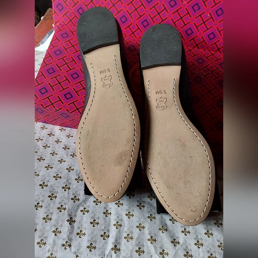 Tory Burch Chase Ballet Matte Glove‎ Napa Shoho Luxe Shoes